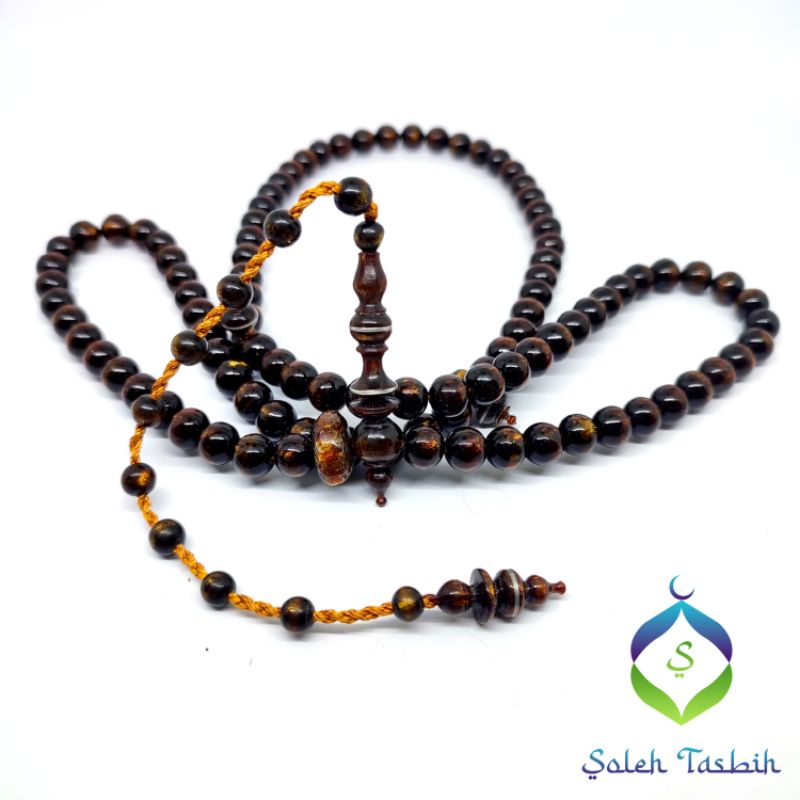 Tasbih Yuser Akar Bahar Laut Asli, Size 9mm Isi 99Butir