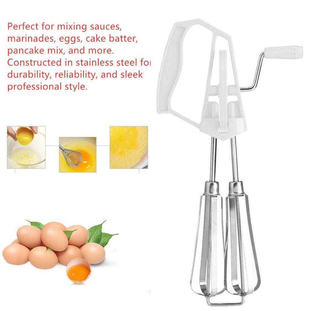 [Elegan] Pengocok Telur Blender Genggam Manual Dapur Stainless Steel Nyaman