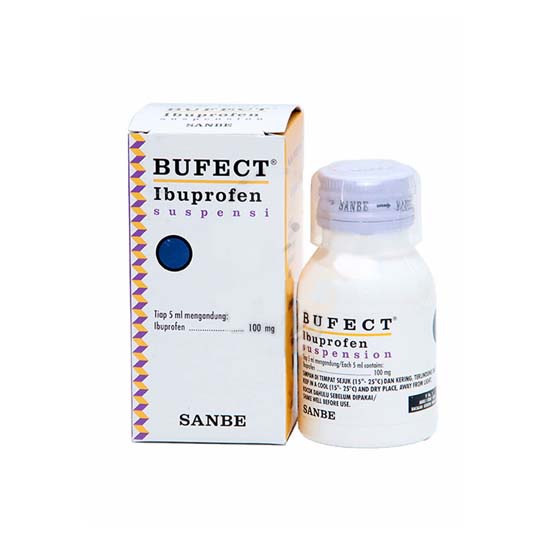 Promo Murah BUFECT IBUPROFEN SYRUP 60 Ml / Obat Demam, Sakit Gigi