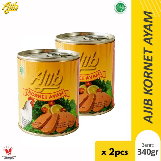 

[COD] Ajib Kornet Daging Ayam 340gr - Isi 2pcs [COD]