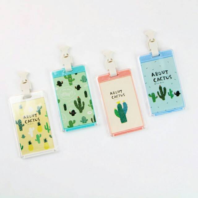 

About Cactus Plastic Badge Holder