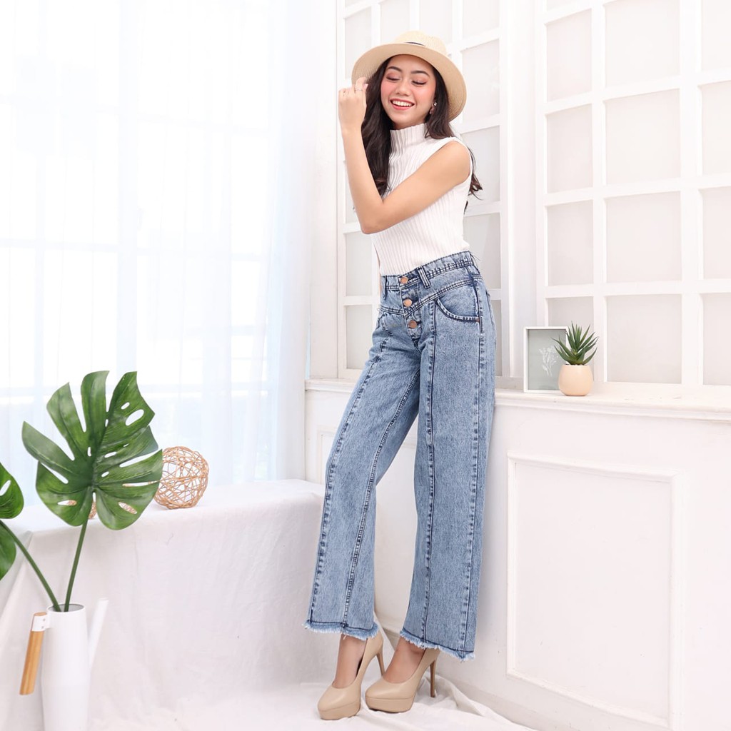 FWR - CELANA KULOT JEANS ARIEL