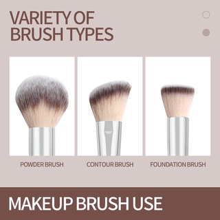 Image of thu nhỏ MAANGE Mini Makeup Brush For Powder Contour Foundation Makeup (3 Pcs) #5