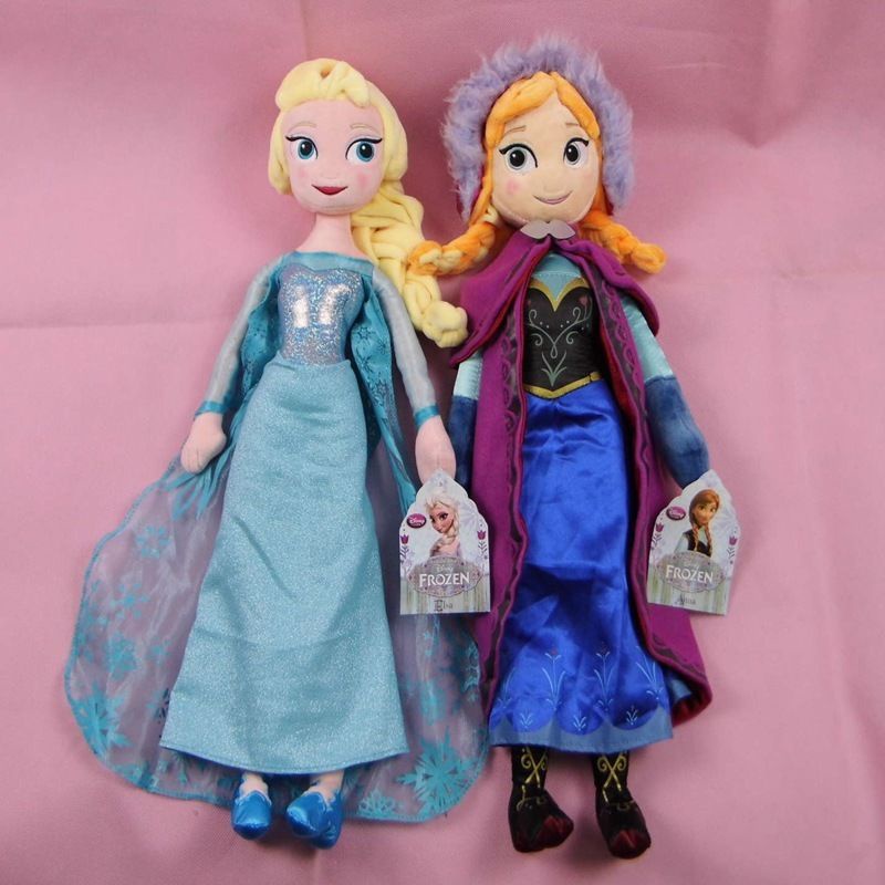 40/50cm Disney Frozen Elsa And Anna Snow Queen Plush Toys Stuffed Doll Princess Doll Stuffed Kids Toys Birthday Gift