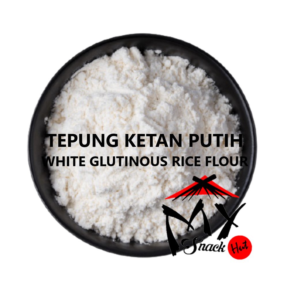 TEPUNG KETAN PUTIH 250GR - WHITE GLUTINOUS STICKY RICE FLOUR POWDER HALAL MUI