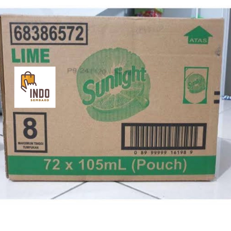 Sunlight 105ml dus / Sunlight 72 x 105ml dus / sunlight Refill 105 dus / Sunlight Lime Jeruk Nipis