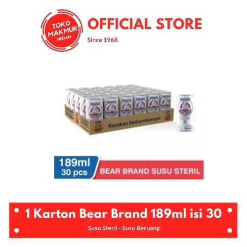 1 KARTON BEAR BRAND 189 GR ISI 30 PCS