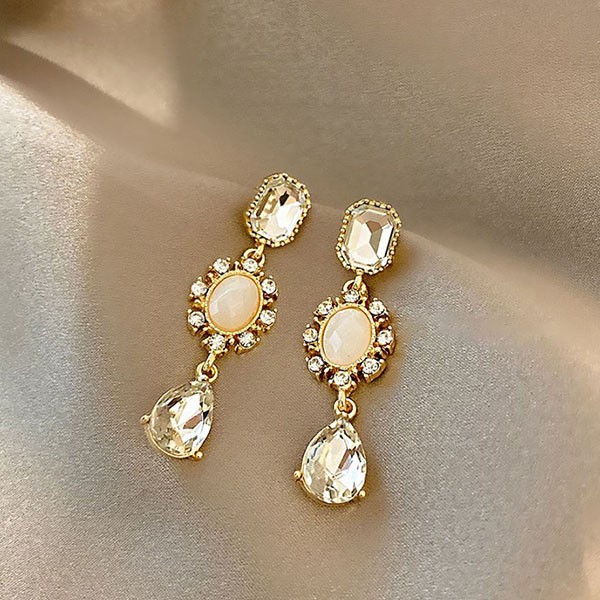 anting panjang long zircon crystal earrings (3d3) jan243