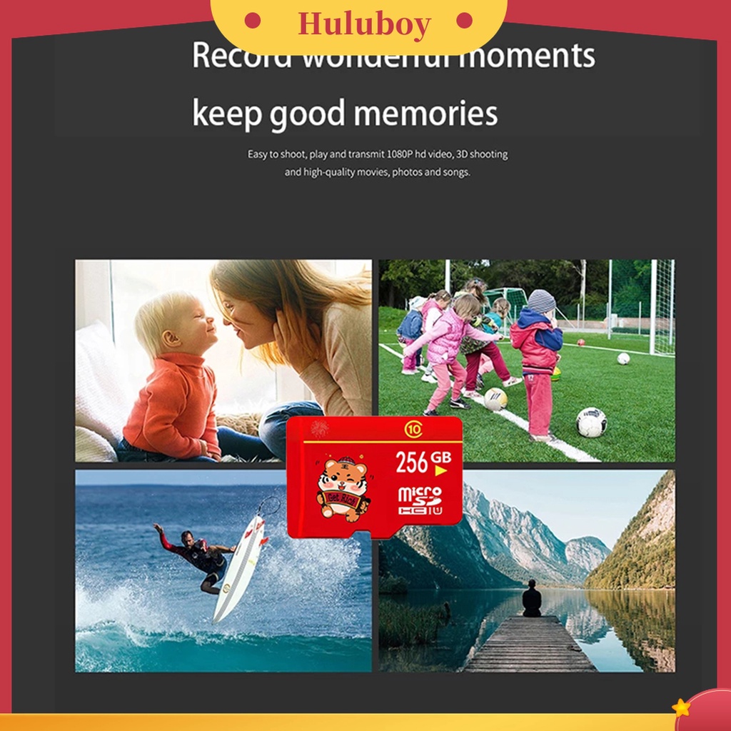 (Huluboy) Memory Card TF Flash Penyimpanan SD Card 32GB / 64GB / 128GB / 256GB / 512GB / 1024GB Ultra Tipis Tahan Air