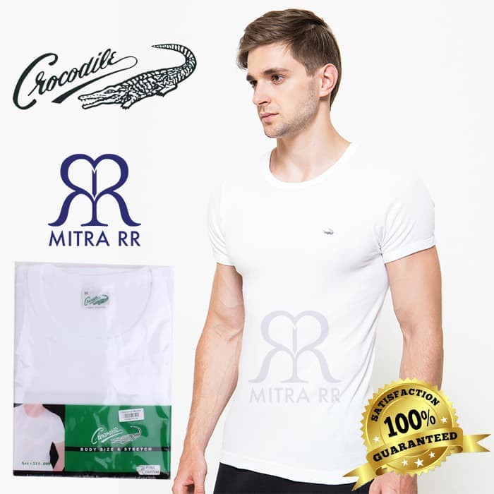 Kaos Dalam Pria Crocodile 511-809 / Kaos Pria Putih / Harga 1 PCS