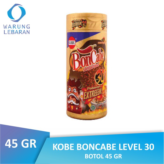 

BONCABE Sambal Tabur Kobe Level 30 Original BOTOL Bon Cabe
