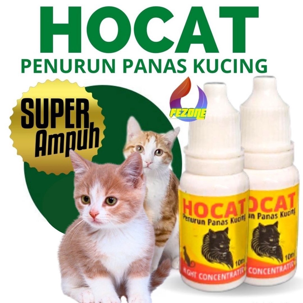 HOCAT Obat Demam Penurun Panas Kucing Cocok Untuk Kitten dan Adult Ampuh Bisa COD  FEZONE