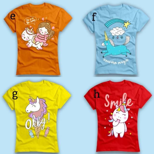 KAOS ANAK CEWE 1 - 10 TAHUN LENGAN PENDEK