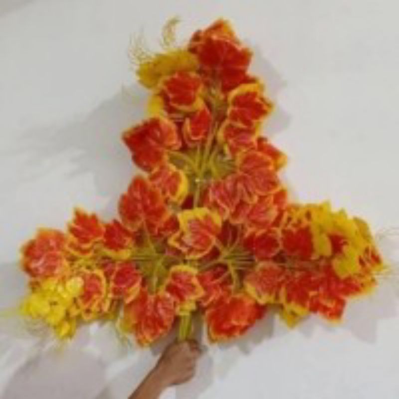 Daun Anggur / Daun Artificial / Anggur Orange / Dekorasi Daun plastik