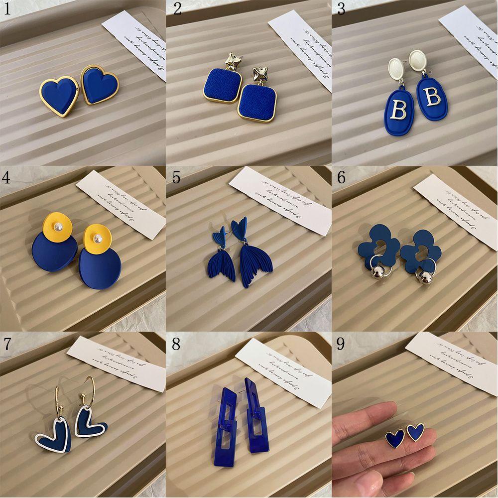 Suyo Anting Untuk Wanita Perhiasan Hadiah Trendi Rantai Anting Geometris Menjuntai Stud Earrings