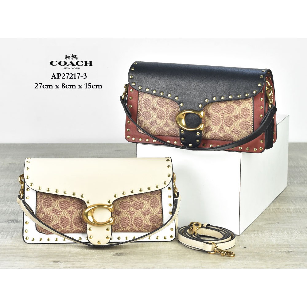 Grosir Tas Coach Tabby 26 Shoulder Leather Flap Stud Semi Premium AP27217-3
