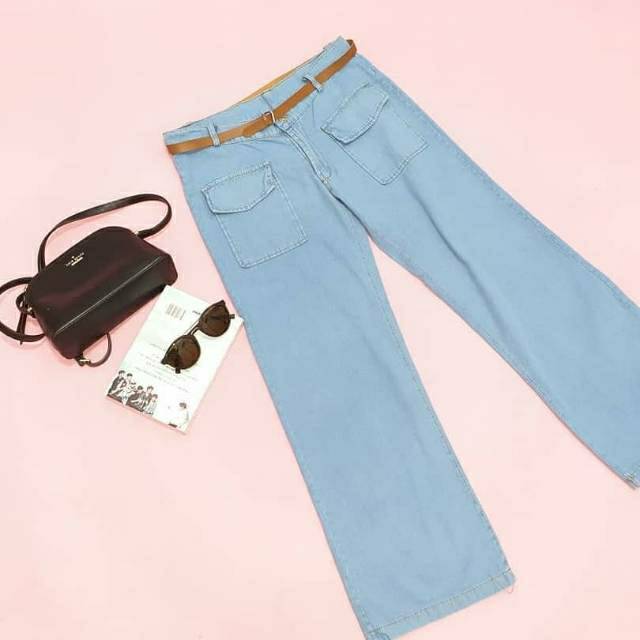 NINA KULOT POCKET JEANS / KUKOT RAWIS WANITA