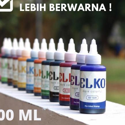 

➺ Tinta Stempel Flash Warna Emas Waterproof ELKO 100 ML Untuk Kertas ➷