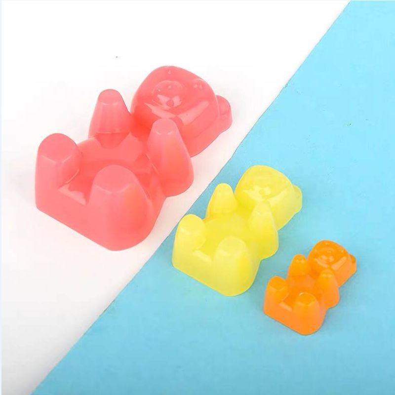 Cetakan Adonan Kue Fondant Desain Gummy Bear Bahan Silikon Model Diy