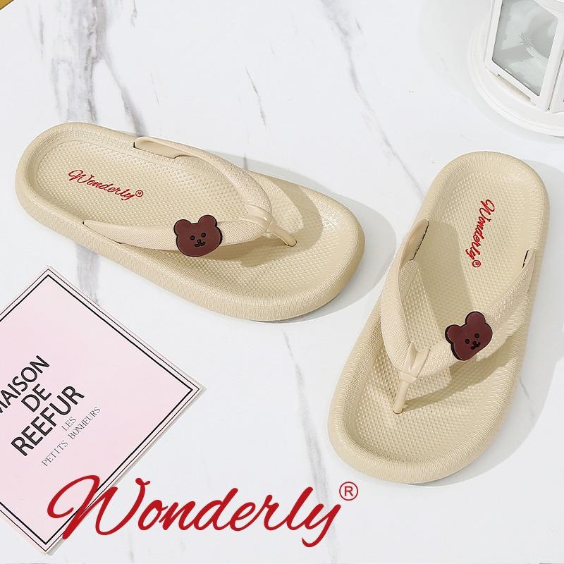 SENDAL JEPIT ANAK ANTISLIP BEAR WONDERLY M2288-TG