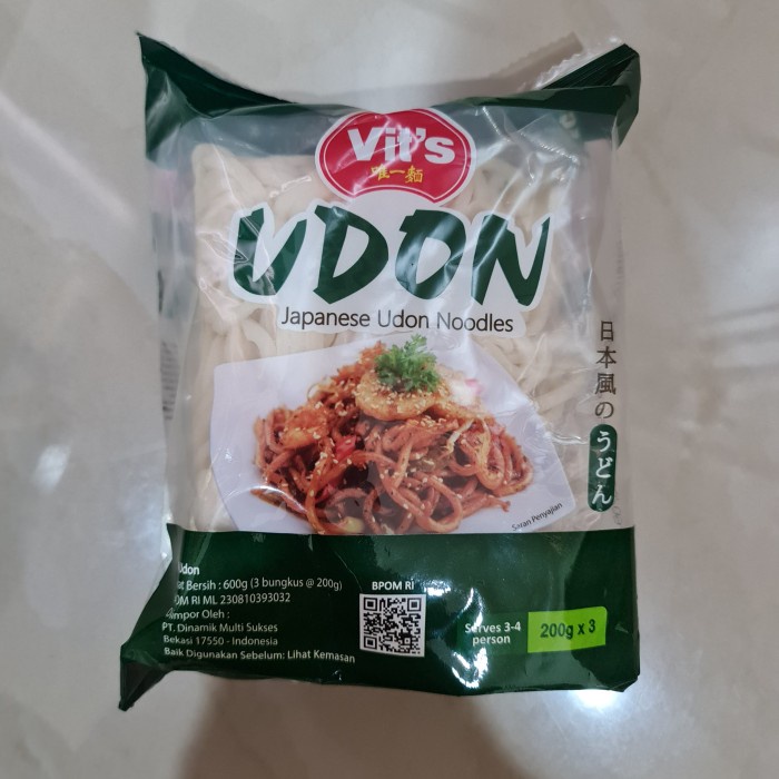 Vit's Mie Mi Udon Japanese Style Noodle Multipack Import Halal - Udon Mentah - Udon Halal Instant