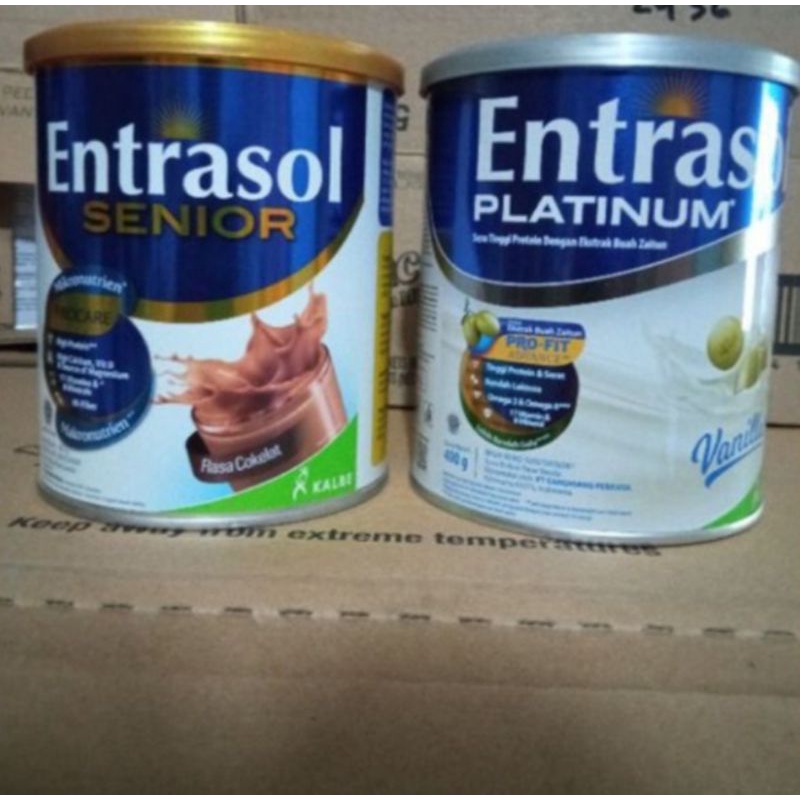 ENTRASOL PLATINUM/SENIOR 400GR SUSU KALSIUM UNTUK TULANG