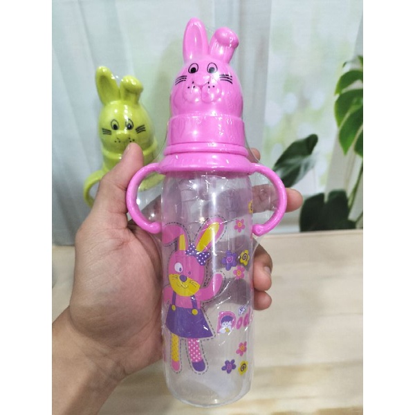 Botol Susu Dodo karakter Kelinci Dengan Pegangan/Rabbit Bottle With Handle 250Ml BPA Free DBP018