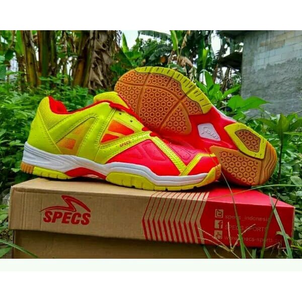 Sepatu Pria Sepatu Badminton Specs Original - Emas