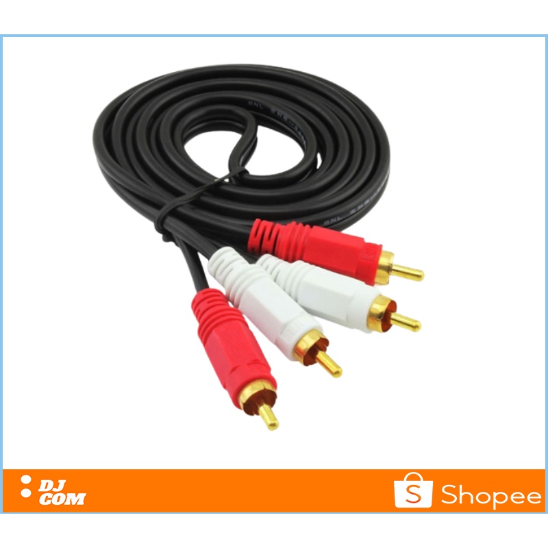 Kabel Jack 2 RCA To 2 RCA 2in2  Audio Speaker Mobil