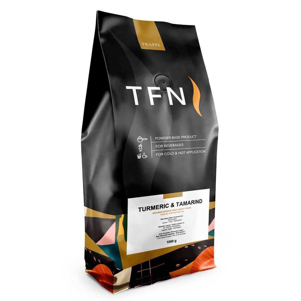 

Toffin Frappe Turmeric & Tamarind Powder 1kg // Bubuk Minuman Rasa Kunyit Asem 1000gram