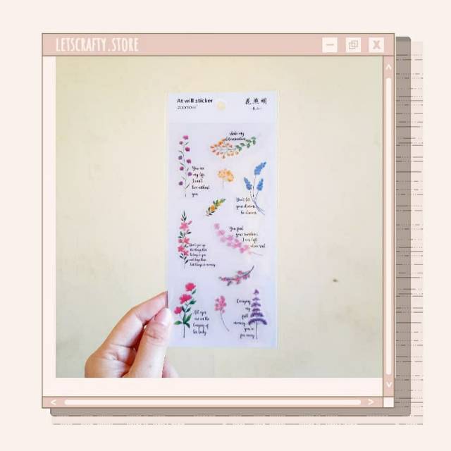 

Stiker bunga bening stiker bunga transparan