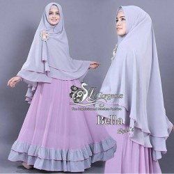 HOPYLOVY - Gamis Wanita Bella Syari 2tones