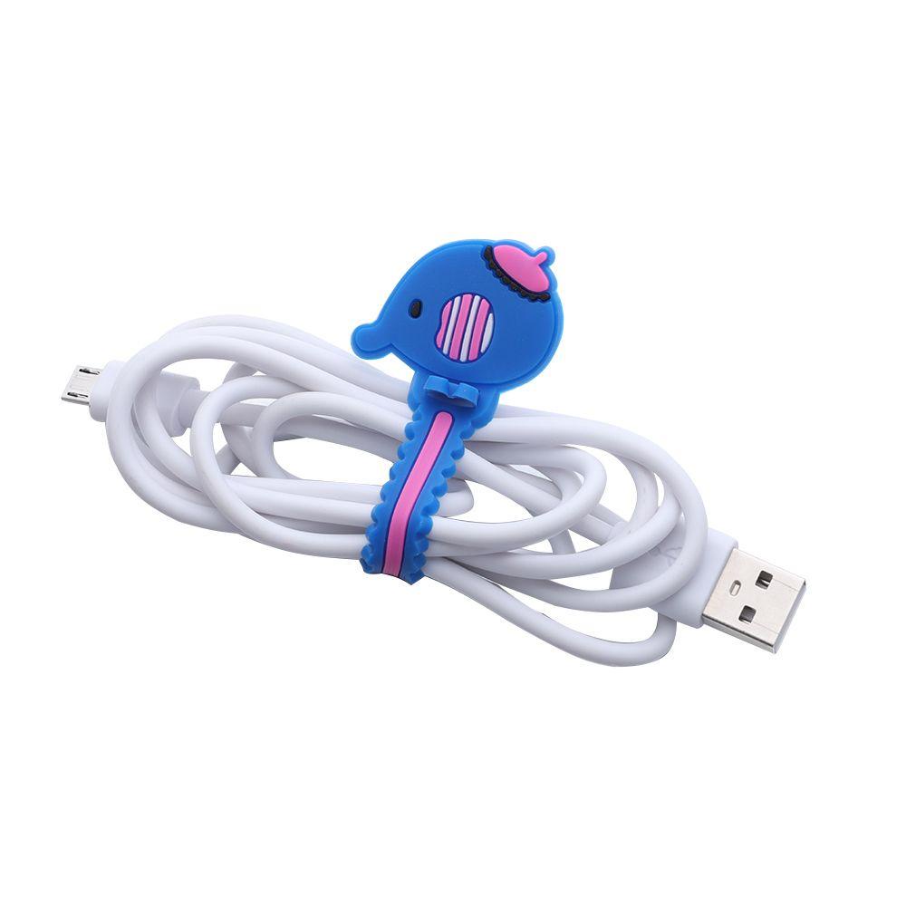 POPULAR Populer 5Pcs Kabel Winder Lucu Earphone Cord Winder Charger Pelindung Kabel Cord Organizer