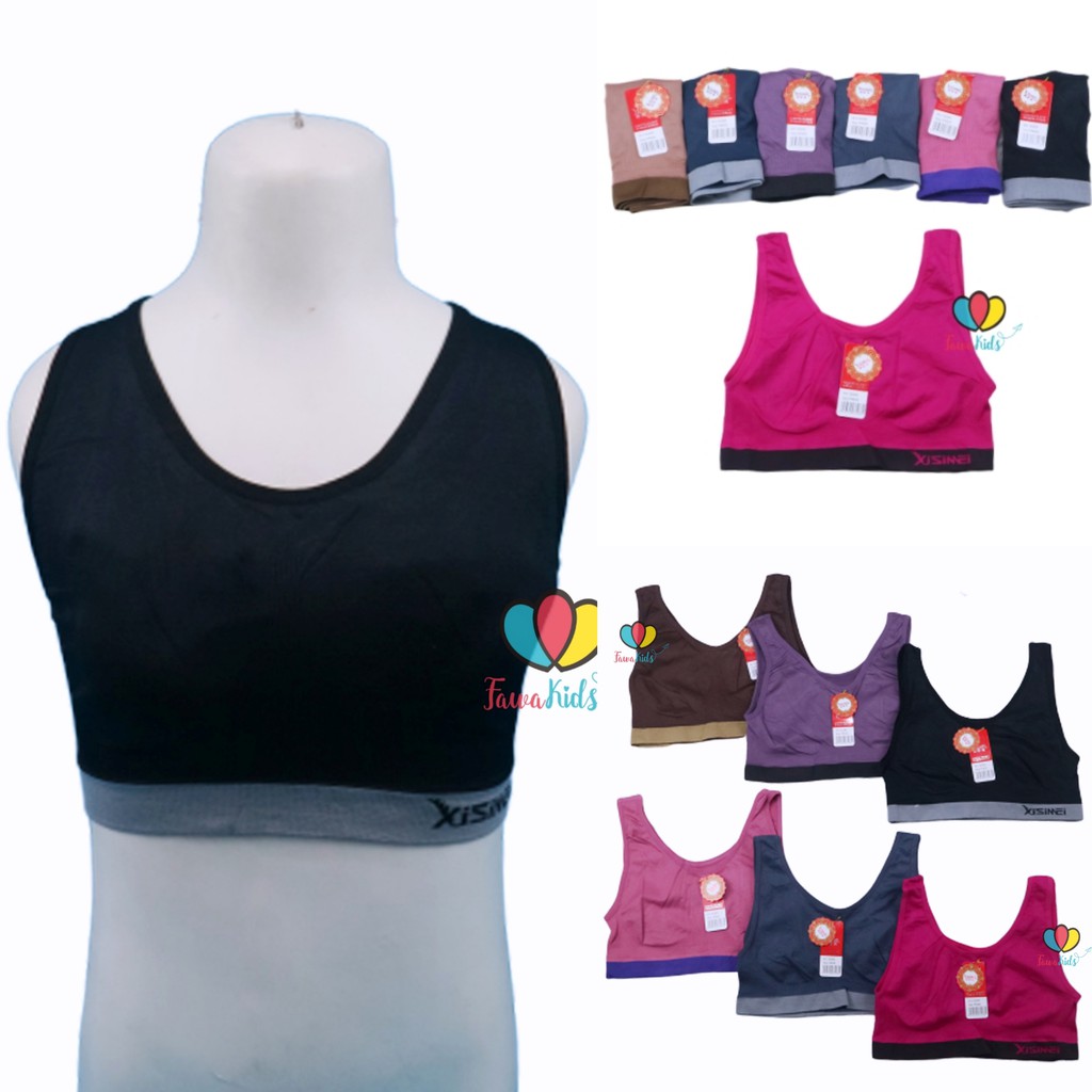 (IMPORT PREMIUM ) Miniset Bra RAJUT Size Free fit to M / Tanpa Busa Pakaian uk Anak Remaja Tanggung