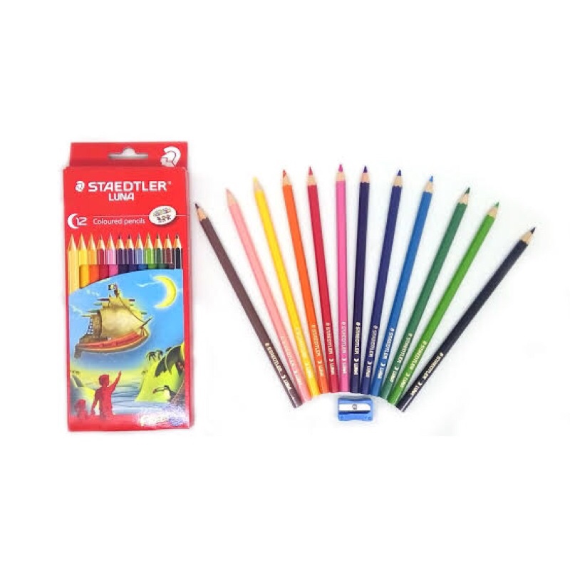 

Luna Pensil Warna 12 colors Free sharpener