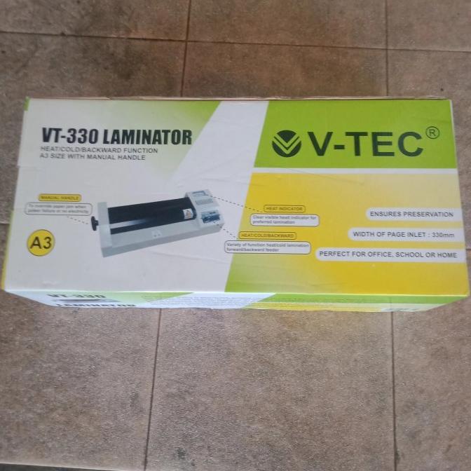 mesin laminating v tec 330 stock ada