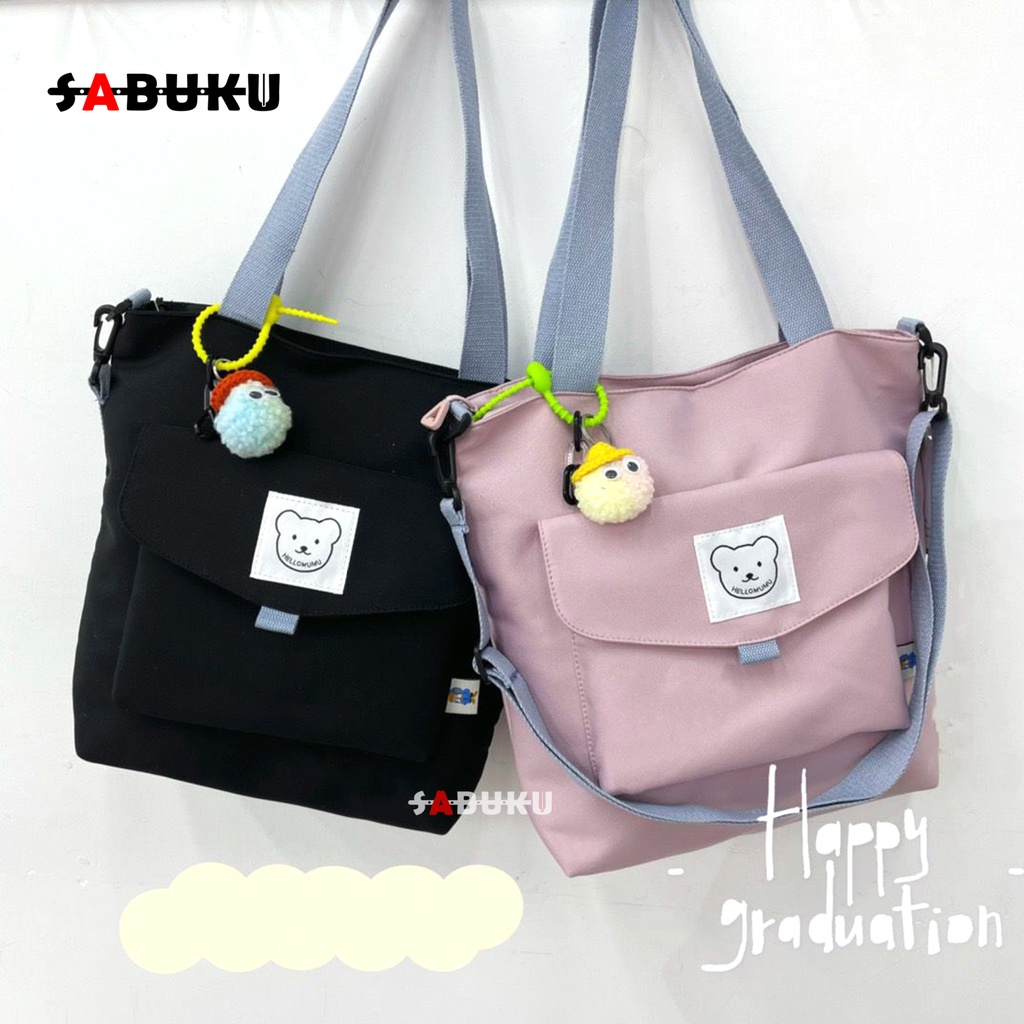 Tas Tote Bag Wanita Resleting Bahan Lembut dan Halus Tas Sekolah Fashion Wanita -251