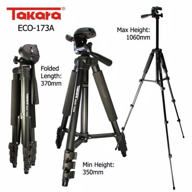 Tripod Takara Eco 173A Tripod DSLR Tripod Kamera DSLR Tripod Gopro
