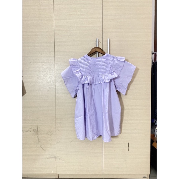 preloved atasan cute rample warna lilac