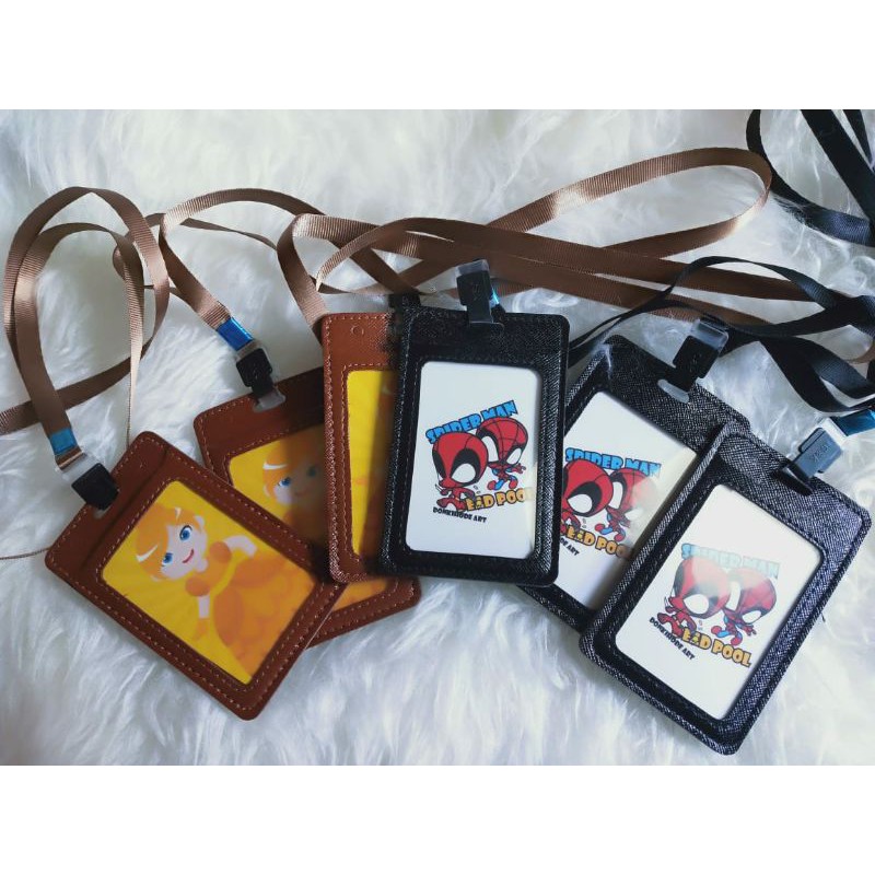 

Gantungan ID card murah/ Name tag termurah/ Gantungan card kulit imitasi