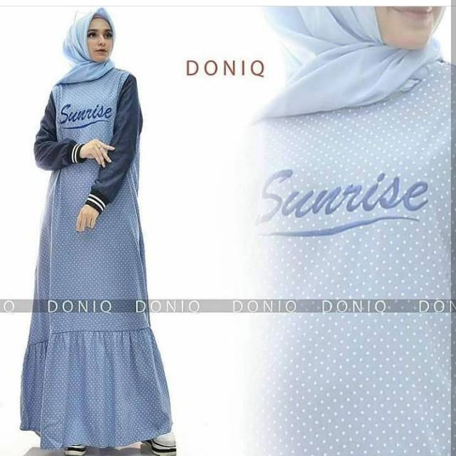 Sunrise dress abu/ busana Muslim modern / busana muslim terbaik / busana muslim murah