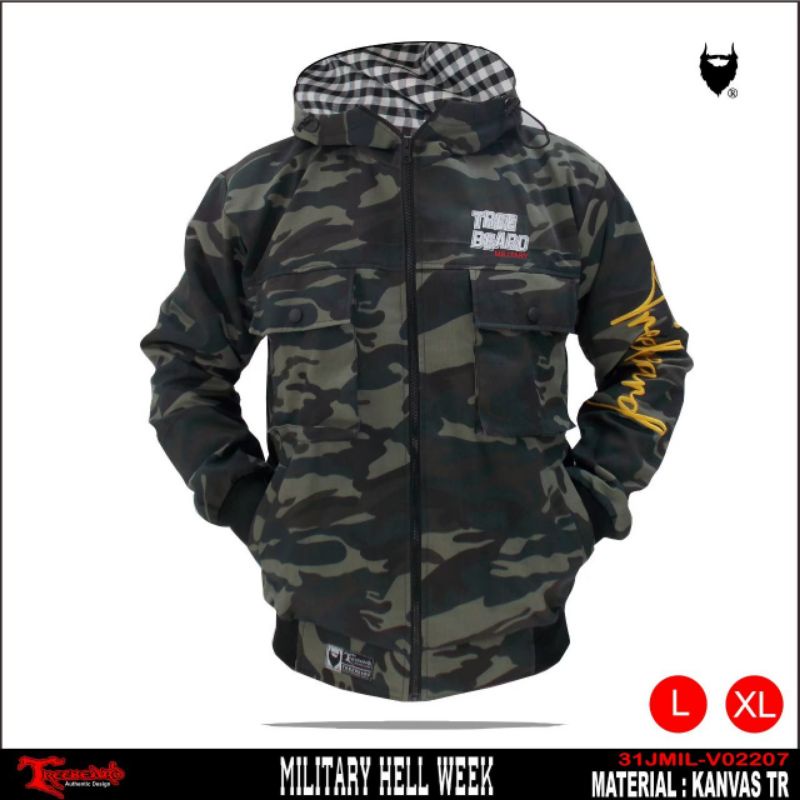 Jaket Parka Pria Loreng Treberd Original / Jaket Parka Pria Loreng Terlaris Premium / Jaket Pria Kanvas