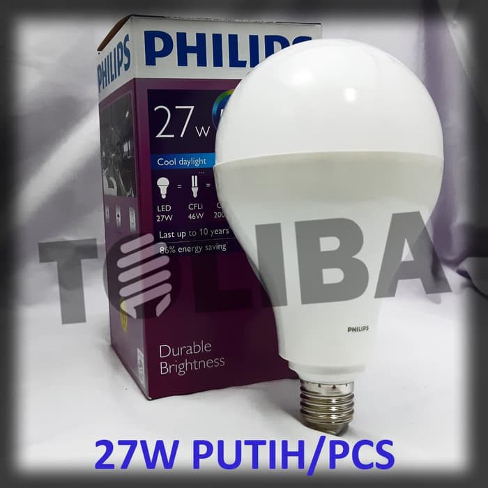 lampu led philips 27w 27 w 27watt 27 watt lampu philips led bulb sni