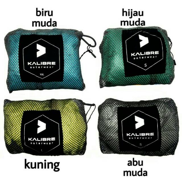 Kalibre Sparkleslite Jaket Tipis Waterproof Hoodie Parasit  Lari Sepeda Olahraga Outdoor Windbreaker