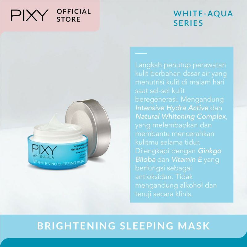 Pixy White Aqua Brightening Sleeping Mask 18 gr ~ ORIGINAL 100%