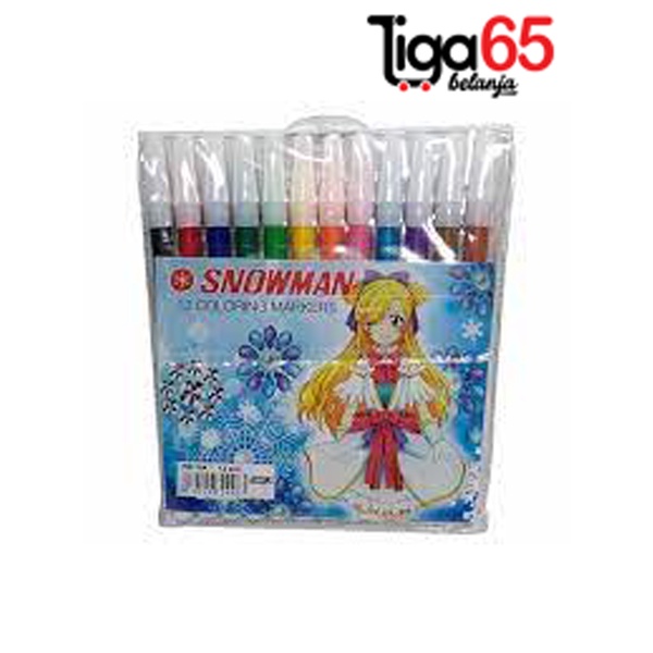 365 Spidol 12warna Snowman (12warna) / Spidol Snowman Colour