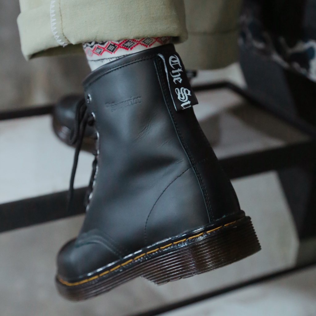 Mancow High Boots Hitam Sepatu Formal Pria Wanita Original Kulit Asli