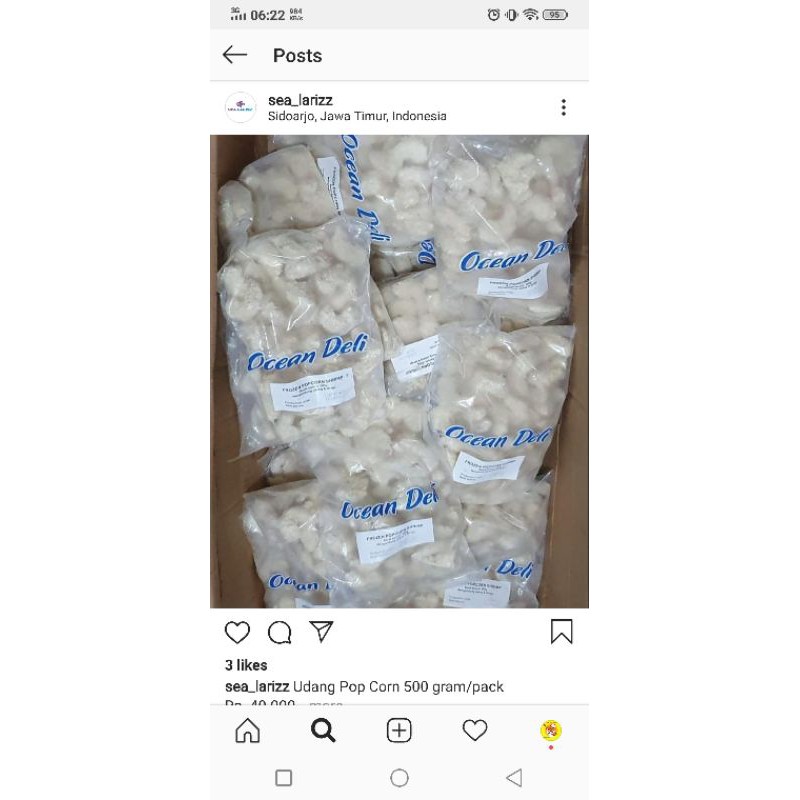 

Udang pop corn 500gr