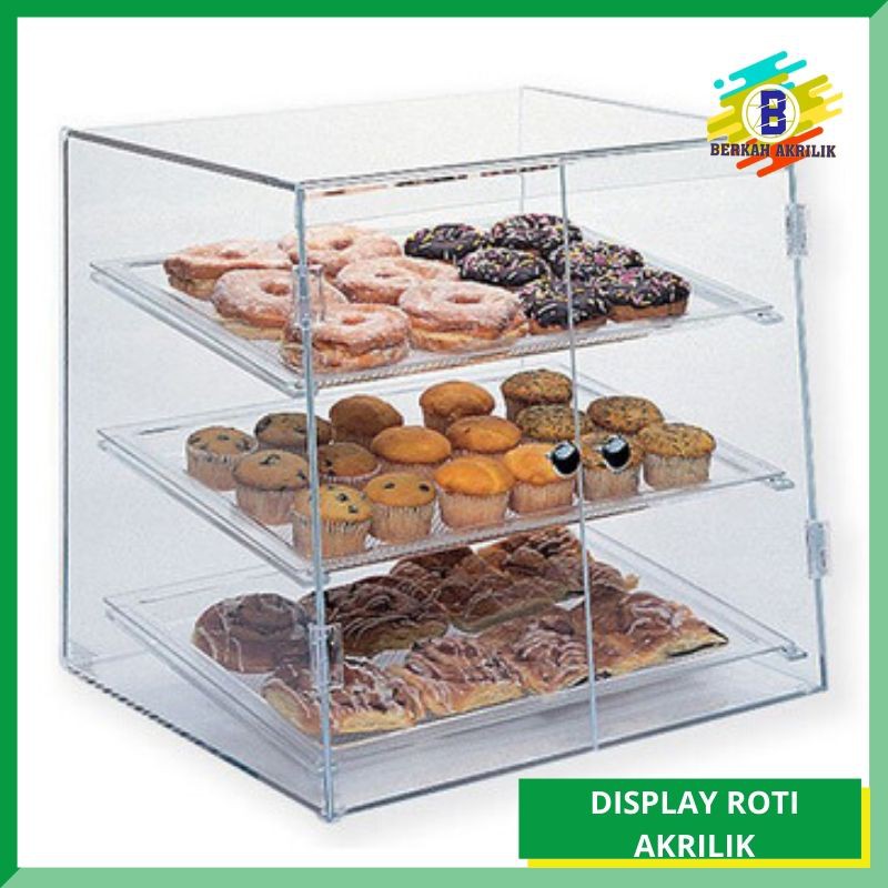Rak roti akrilik, rak roti stainless, custom rak