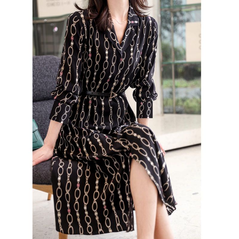 MDLV ~ 53120# Birgitha Midi Dress Import Long Dress Fashion Import